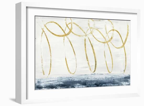 City Beach Crop Gold-Piper Rhue-Framed Art Print