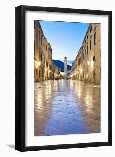 City Bell Tower on Stradun-Matthew Williams-Ellis-Framed Photographic Print