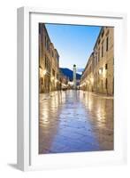 City Bell Tower on Stradun-Matthew Williams-Ellis-Framed Photographic Print