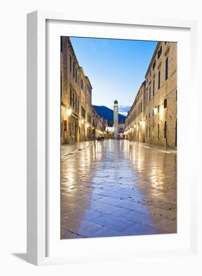 City Bell Tower on Stradun-Matthew Williams-Ellis-Framed Photographic Print