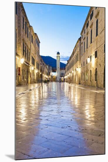 City Bell Tower on Stradun-Matthew Williams-Ellis-Mounted Photographic Print