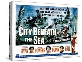 City Beneath the Sea, Robert Ryan, Mala Powers, Anthony Quinn, Suzan Ball, 1953-null-Stretched Canvas