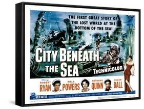 City Beneath the Sea, Robert Ryan, Mala Powers, Anthony Quinn, Suzan Ball, 1953-null-Framed Stretched Canvas