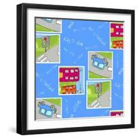 City Blocks-null-Framed Giclee Print