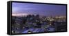 City Bowl at sunset, Cape Town, Western Cape, South Africa, Africa-Ian Trower-Framed Stretched Canvas