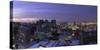 City Bowl at sunset, Cape Town, Western Cape, South Africa, Africa-Ian Trower-Stretched Canvas