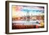 City Bridge II - In the Style of Oil Painting-Philippe Hugonnard-Framed Giclee Print