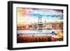 City Bridge II - In the Style of Oil Painting-Philippe Hugonnard-Framed Giclee Print