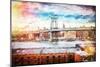 City Bridge II - In the Style of Oil Painting-Philippe Hugonnard-Mounted Giclee Print