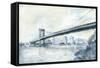 City Bridge II-Megan Meagher-Framed Stretched Canvas