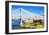 City Bridge - In the Style of Oil Painting-Philippe Hugonnard-Framed Giclee Print