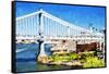 City Bridge - In the Style of Oil Painting-Philippe Hugonnard-Framed Stretched Canvas