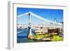 City Bridge - In the Style of Oil Painting-Philippe Hugonnard-Framed Premium Giclee Print