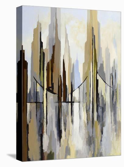 City Bridge (left)-Gregory Lang-Stretched Canvas