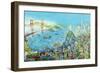 City by the Bay-Bill Bell-Framed Giclee Print