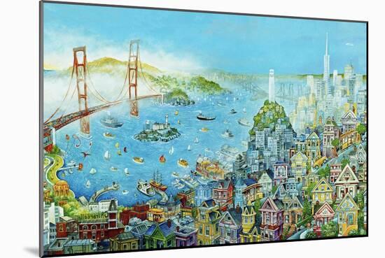 City by the Bay-Bill Bell-Mounted Giclee Print