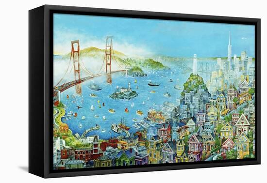 City by the Bay-Bill Bell-Framed Stretched Canvas