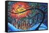 City By The Sea-Megan Aroon Duncanson-Framed Stretched Canvas