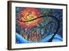 City By The Sea-Megan Aroon Duncanson-Framed Art Print