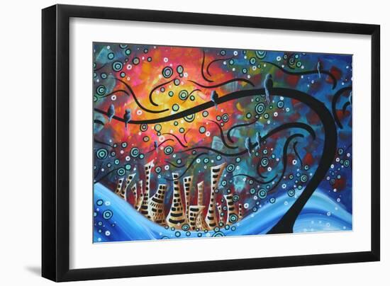 City By The Sea-Megan Aroon Duncanson-Framed Art Print