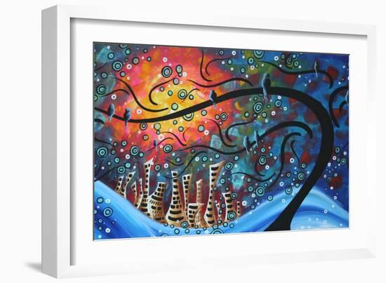 City By The Sea-Megan Aroon Duncanson-Framed Art Print