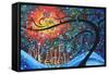 City By The Sea-Megan Aroon Duncanson-Framed Stretched Canvas