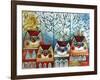 City Cat-Oxana Zaika-Framed Giclee Print