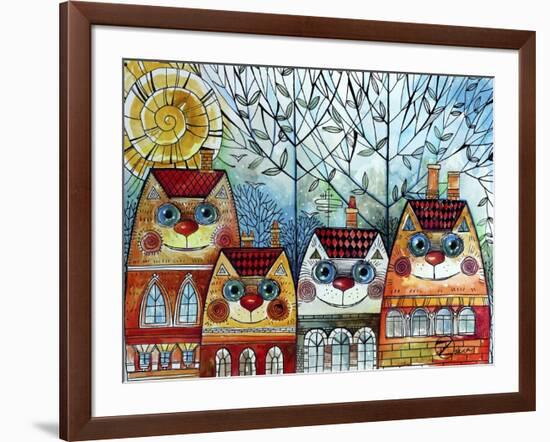 City Cat-Oxana Zaika-Framed Giclee Print