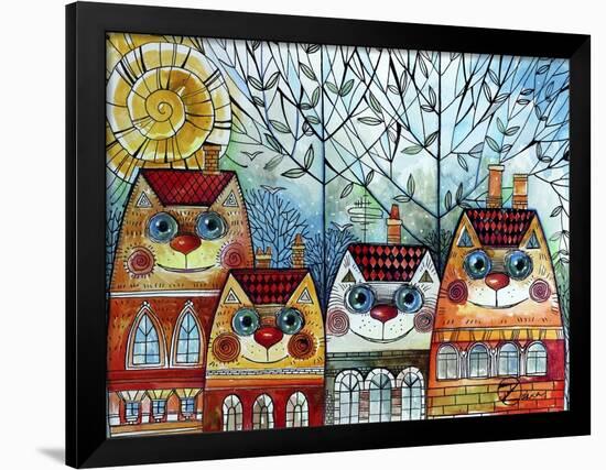 City Cat-Oxana Zaika-Framed Giclee Print