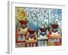 City Cat-Oxana Zaika-Framed Giclee Print