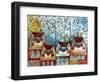 City Cat-Oxana Zaika-Framed Giclee Print