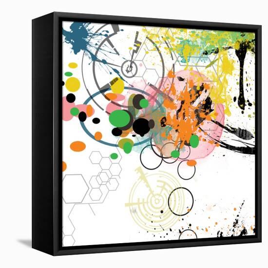 City Center 2-Jan Weiss-Framed Stretched Canvas