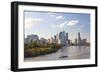 City Center and Central Business District Skyline, Brisbane, Australia-Peter Adams-Framed Photographic Print