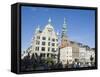 City Center Architecture, Copenhagen, Denmark, Scandinavia, Europe-Christian Kober-Framed Stretched Canvas