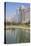 City Center Buildings Reflecting in Corniche Lake, Abu Dhabi, United Arab Emirates, Middle East-Jane Sweeney-Stretched Canvas