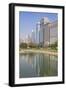 City Center Buildings Reflecting in Corniche Lake, Abu Dhabi, United Arab Emirates, Middle East-Jane Sweeney-Framed Photographic Print