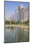 City Center Buildings Reflecting in Corniche Lake, Abu Dhabi, United Arab Emirates, Middle East-Jane Sweeney-Mounted Photographic Print