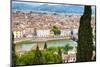 City Center of Florence, River Arno, Firenze, UNESCO, Tuscany, Italy-Nico Tondini-Mounted Photographic Print