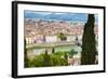 City Center of Florence, River Arno, Firenze, UNESCO, Tuscany, Italy-Nico Tondini-Framed Photographic Print