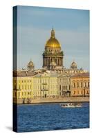 City Center of St. Petersburg at Sunset with the St. Isaac Cathedral in the Background-Michael-Stretched Canvas