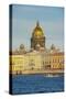 City Center of St. Petersburg at Sunset with the St. Isaac Cathedral in the Background-Michael-Stretched Canvas