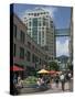 City Center Pedestrian Zone, Downtown Oakland, California-Walter Bibikow-Stretched Canvas