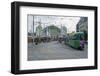 City Center Trams, Basel, Switzerland, Europe-Christian Kober-Framed Photographic Print