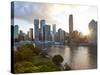 City Centre and Central Business District, Brisbane, Queensland, Australia-Peter Adams-Stretched Canvas