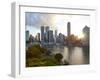 City Centre and Central Business District, Brisbane, Queensland, Australia-Peter Adams-Framed Photographic Print