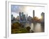 City Centre and Central Business District, Brisbane, Queensland, Australia-Peter Adams-Framed Photographic Print