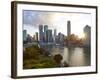 City Centre and Central Business District, Brisbane, Queensland, Australia-Peter Adams-Framed Photographic Print