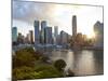 City Centre and Central Business District, Brisbane, Queensland, Australia-Peter Adams-Mounted Photographic Print