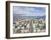 City Centre and Faxafloi Bay from Hallgrimskirkja, Reykjavik, Iceland, Polar Regions-Neale Clarke-Framed Photographic Print