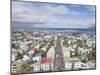 City Centre and Faxafloi Bay from Hallgrimskirkja, Reykjavik, Iceland, Polar Regions-Neale Clarke-Mounted Photographic Print